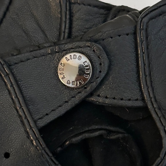 LIBO Unlined Full Finger Genuine Leather Driving Gloves Size 7.5 Unisex NWOT - Picture 4 of 14